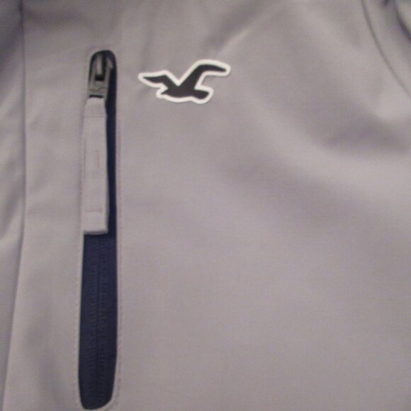 NWOT Men's Hollister Faux Fur-Lined All-Weather Winter Jacket Light Grey NEW - Picture 4 of 7